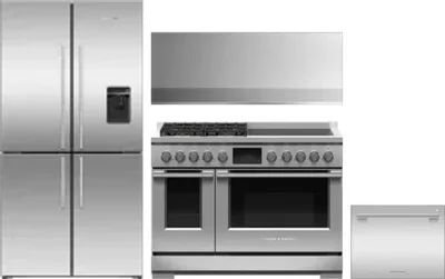4 Piece Package Includes Refrigerator, Range, Hood And Dishwasher